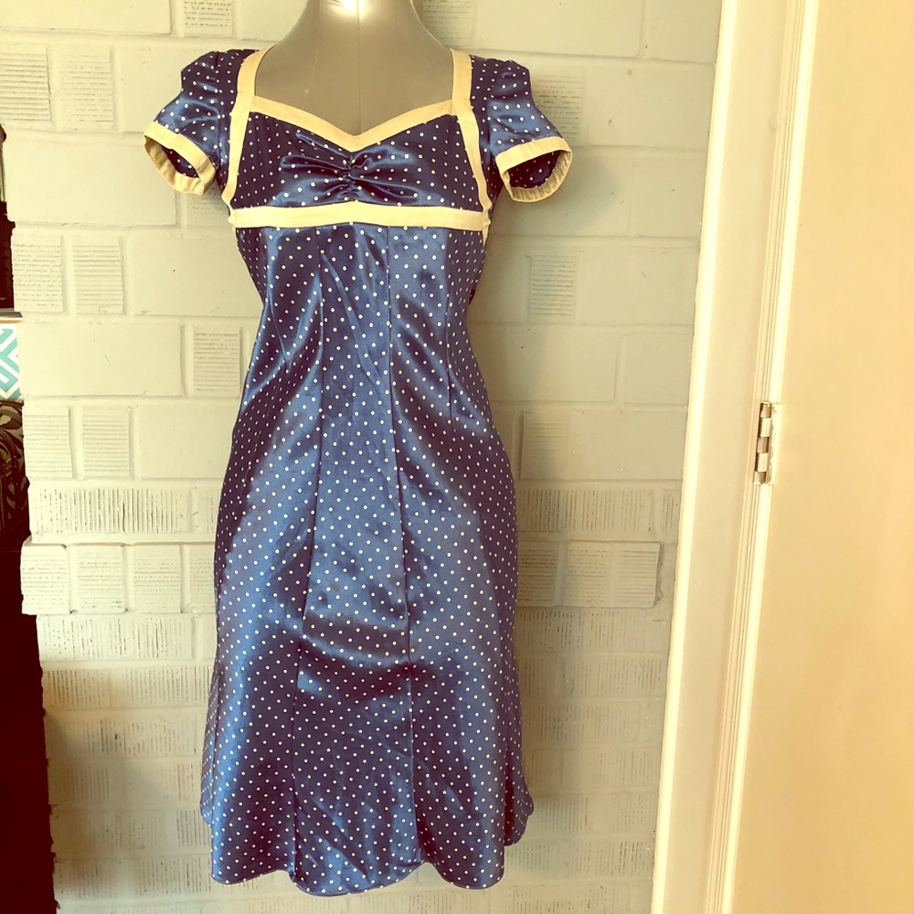 Vintage polka dot dress size S Rubtucher by Ci&Ci